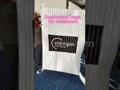 Maschera ventilata per legna da ardere traspirante FIBC Bag bulk Bag grande con rete su quattro lati